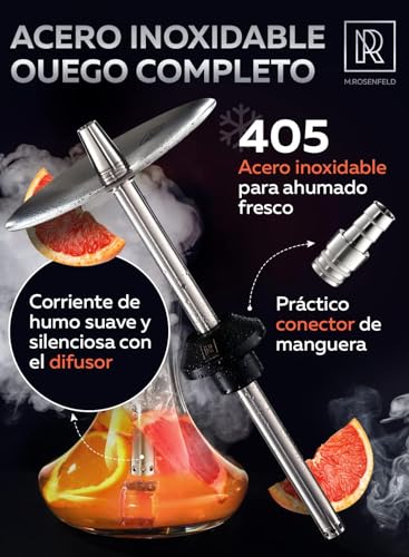 Portable Hookah set with everything - Hookah Set 2 Hose Hookah – LilOne Mini Hookah Hookah Set with 50x Foil Hookah Bowl 10x Tips 2x Mouthpiece 2x Hookah Hose