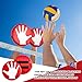Relaxgiant 4 Pads Volleyball Blocking Pad Volleyball Setter Training Equipment Red Round Training Aid Player for Hitting and Blocking Mimics Hand Hitting Trainer Protects Blockers Hands
