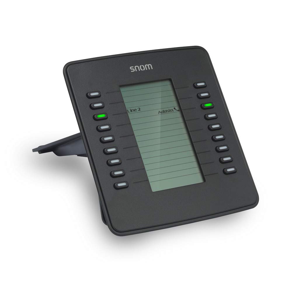 SNOM D7 USB Espansione Cellulari modulo Per D7xx (ad alta risoluzione, Black &, display bianco con retroilluminazione, Daisy Chain fino a 3 moduli); Nero; 00004011