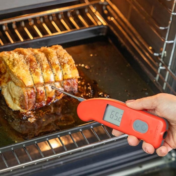 Thermomètre Infrarouge avec Sonde Dépliable Thermapen® – Thermomètre Alimentaire Professionnel 2-en-1 (Sans Contact + Sonde), Haute Précision, Émissivité Réglable, Certificat d’Étalonnage