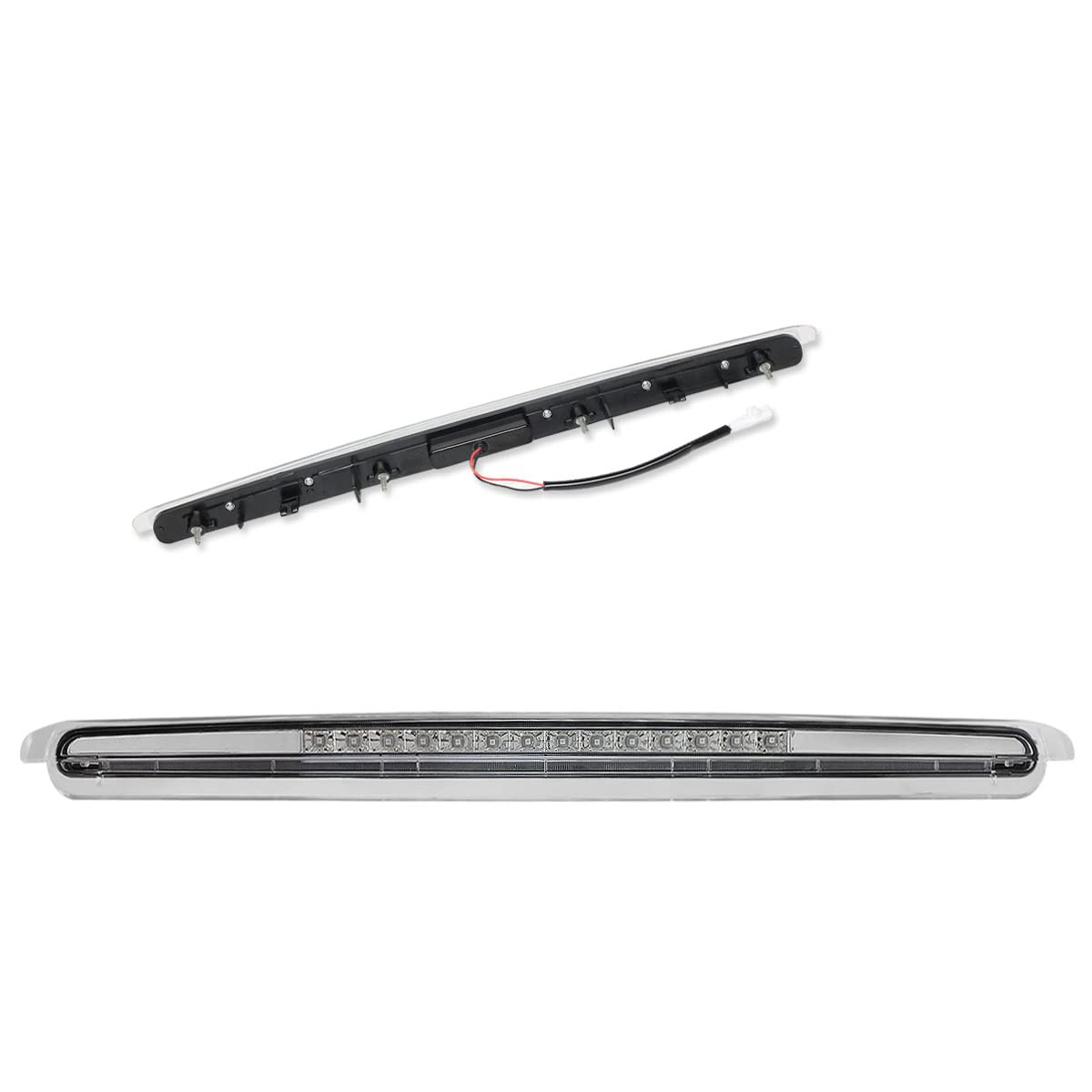 PM PERFORMOTOR LED 3rd Third Brake Light High Mount Stop Light Compatible with Scion tC 05-10,Chrome Housing/Clear Lens