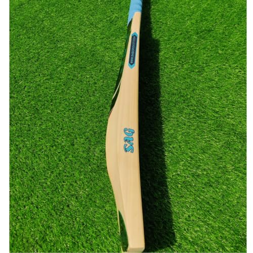 Image of SAG Cricket Bat Blue Thick No. 5 English Willow bat