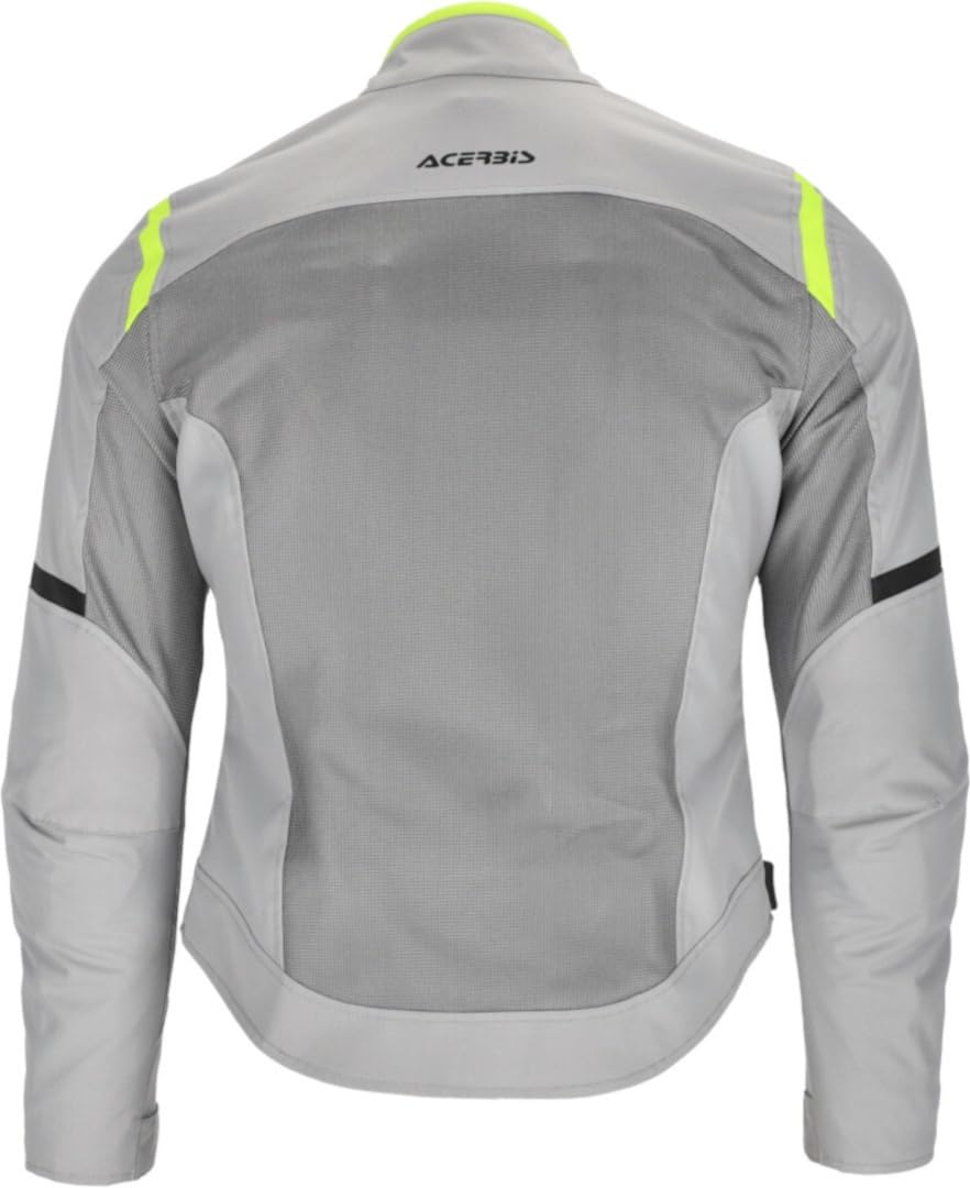 Acerbis Ramsey Vent 2.0 Mesh Ladies Kurtka tekstylna motocyklowa, szary/żółty, XL