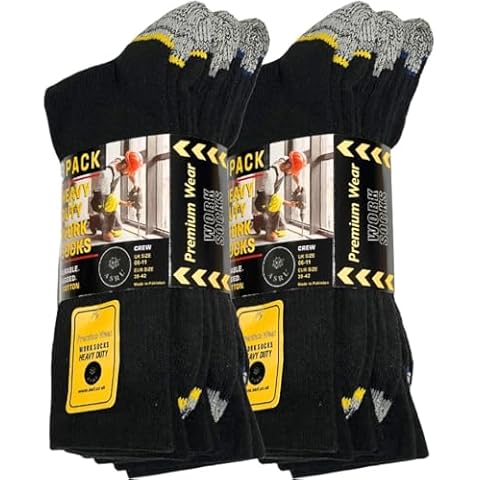 Men's Breathable Work Socks Pack of 6 Cover