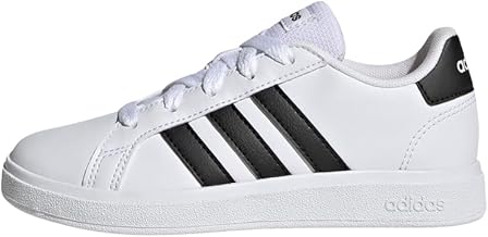 adidas Grand Court Lifestyle Tennis Lace-up Shoes, Unisex-Children and Youth Shoes