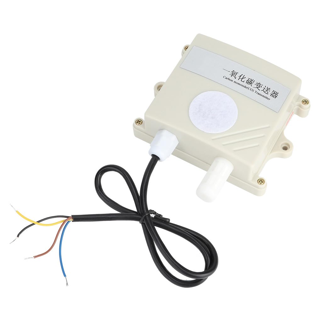 KUIDAMOS Detector de Monóxido de Carbono de Pared con Sensor de Temperatura y Humedad de Alta Sensibilidad para Uso Interior y Exterior PVC 1 Unidad