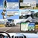 Car GPS Navigation 7 Inch Truck Navigator Latest Maps Touch Screen Vehicle GPS Commercial Trucker Voice Navigation Speeding Warning Free Lifetime Update of Maps