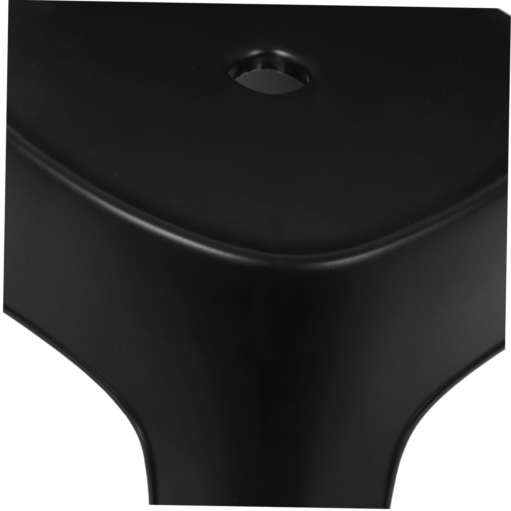 Sgabello da Bagno Poggiapiedi Stabile e Antiscivolo in Pvc Nero per Posizione Naturale Accovacciata, per Uso Quotidiano e Cucina