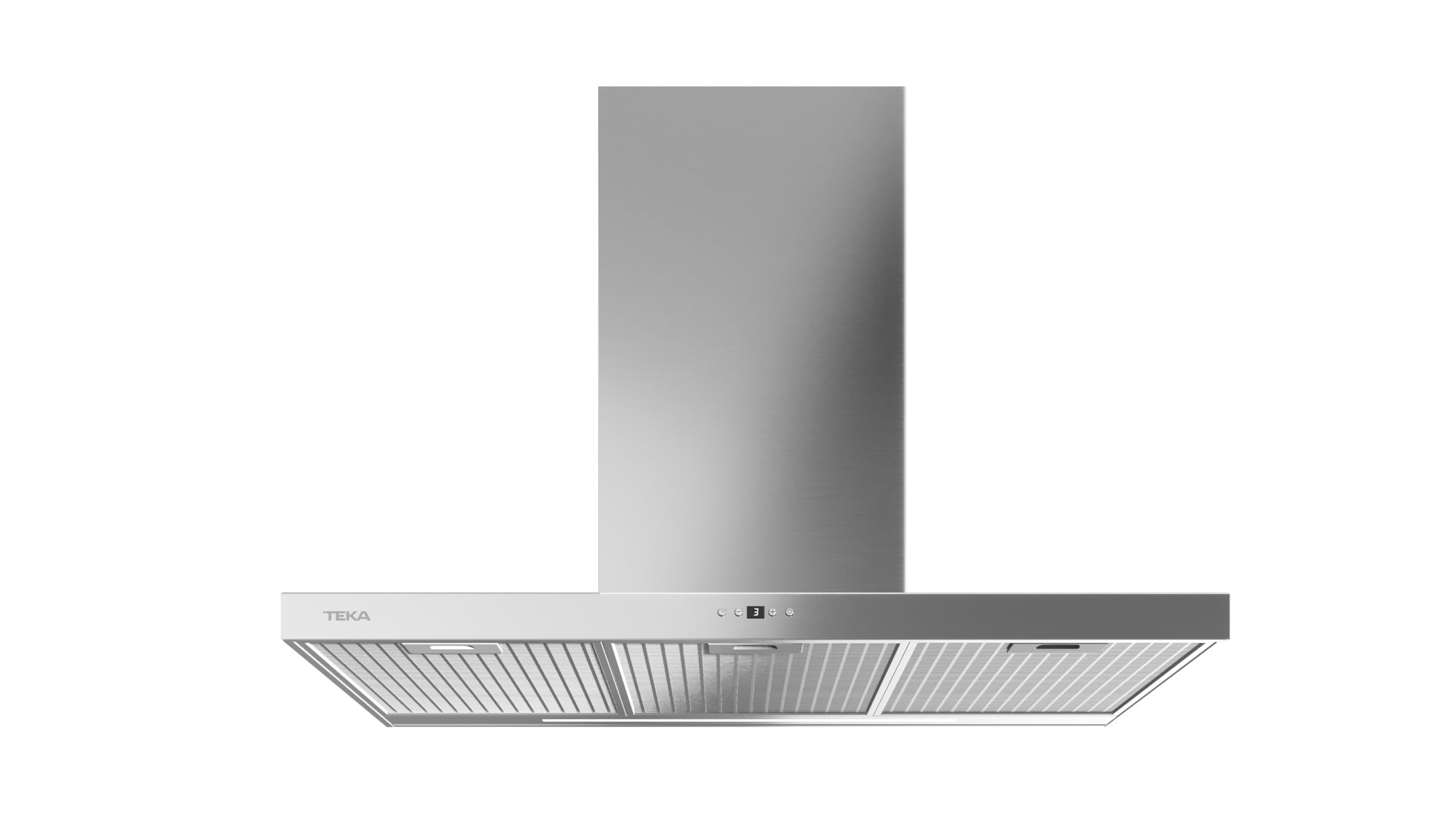 TEKA Campana Extractora de Pared 90 cm, 4 Velocidades, Motor Doble Turbina EcoPower, Iluminación LED, Acero Inoxidable, DSH 986