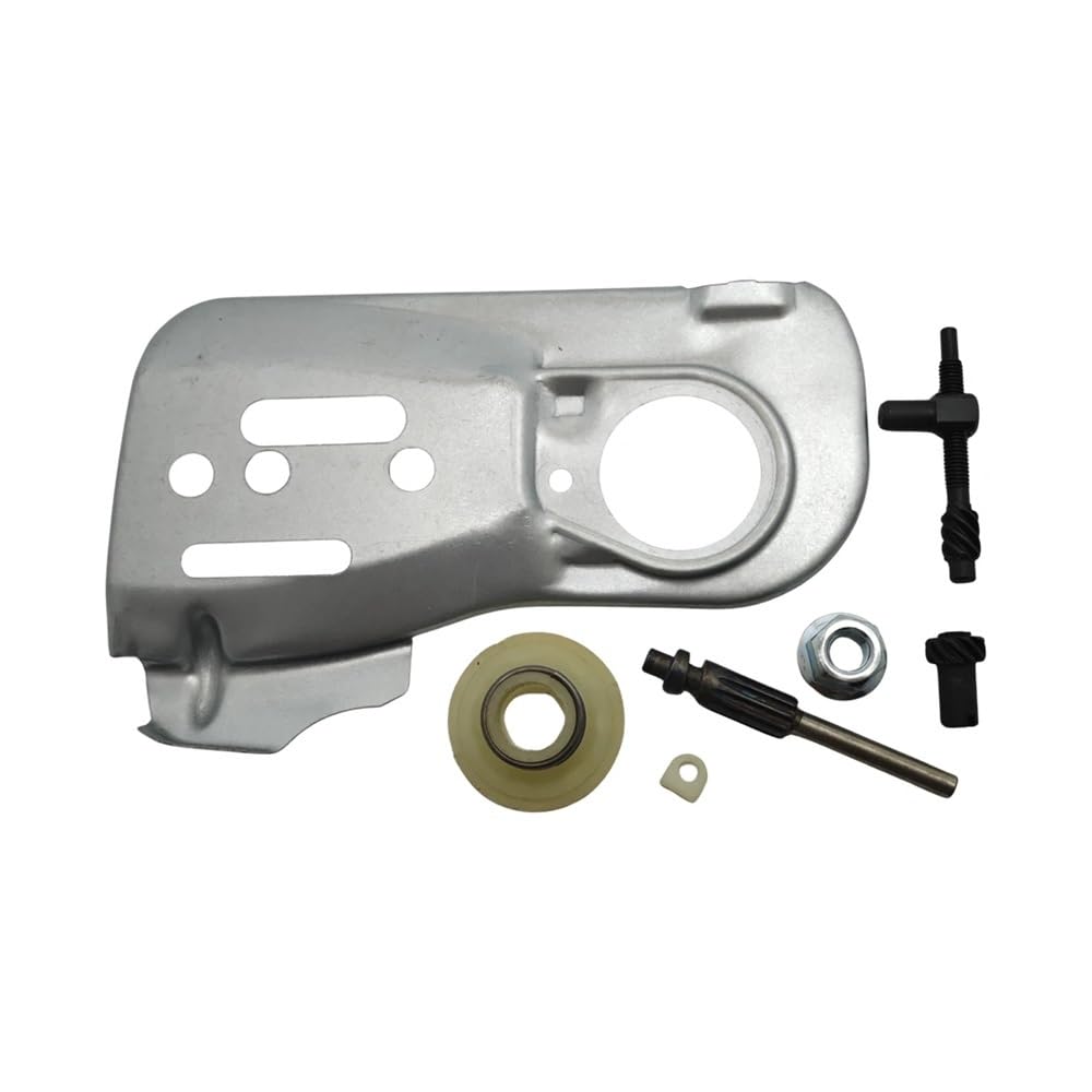 Chain Guide Bar Plate for Husqvar 445 450 445E 450E Oil Pump Worm Gear Adjuster Tensioner Nut Kit Chainsaw 544094001