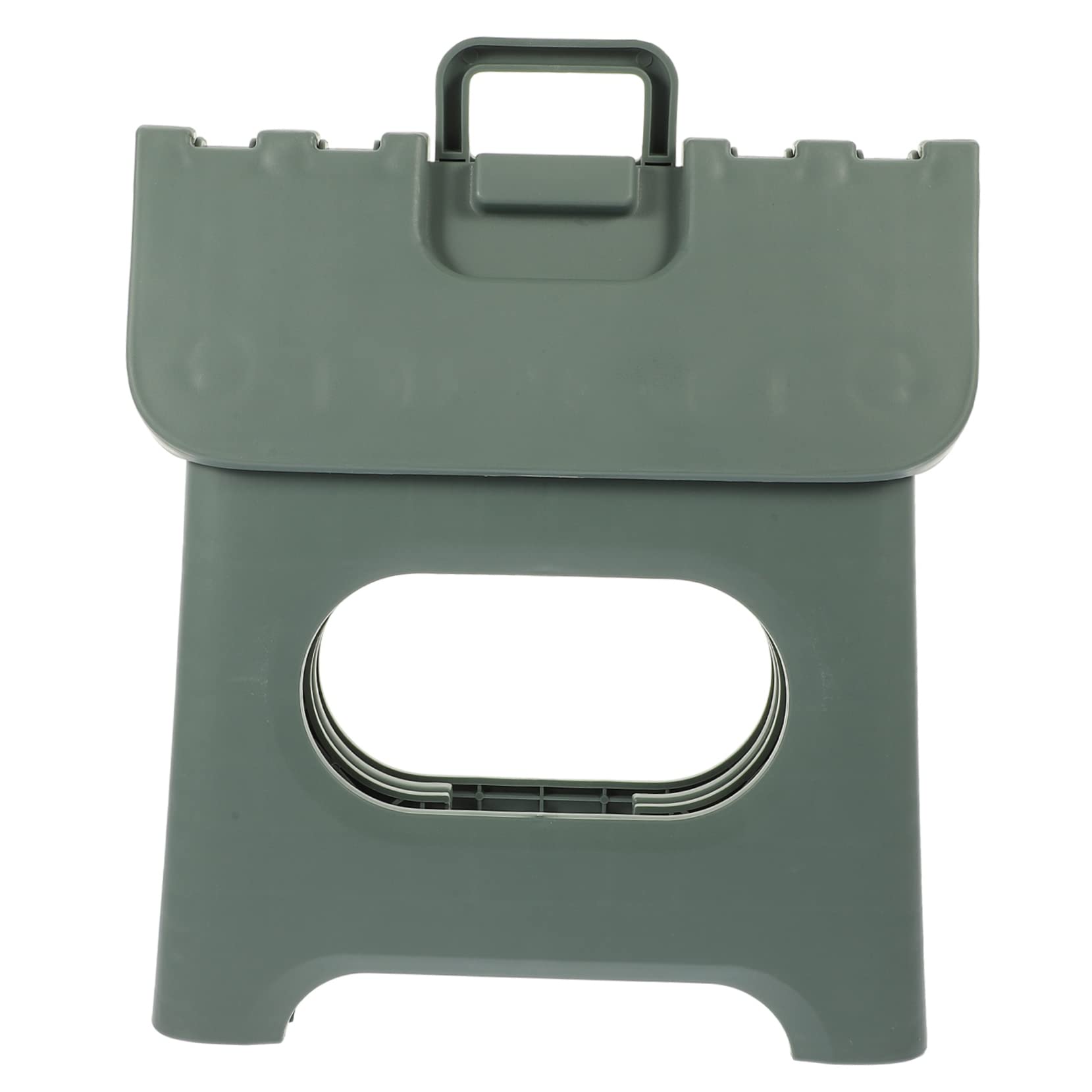 BESTonZON Lightweight Folding Fishing Stool Portable Plastic Stool with Ergonomic Handle for Easy Carrying for Outdoor Activities Camping and Use Non Slip Design and Compact