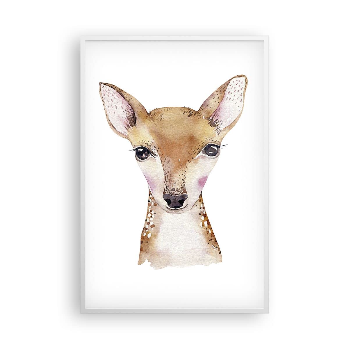 ARTTOR Poster Cadre Blanc 61x91 cm Affiche Enfants Animaux - 4449 - P2W