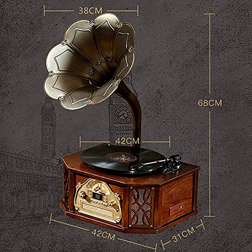 TAISK IW.HLMF Tourne-Disque rétro Portable à entraînement par Courroie, Conception rétro Gramophone, enregistreur de… - Les Beatles, Paul McCartney, John Lennon, RIngo Starr, George Harrison TAISK IW.HLMF Tourne-Disque rétro Portable à entraînement par Courroie, Conception rétro Gramophone, enregistreur de… – Image 3