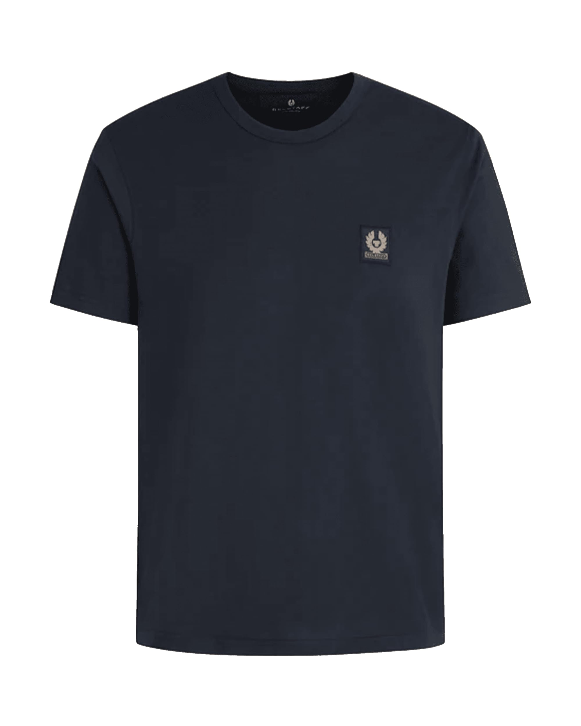 Belstaff Left Chest Patch Logo Regular Fit T-Shirt, Dark Blue, Size Xl, Men