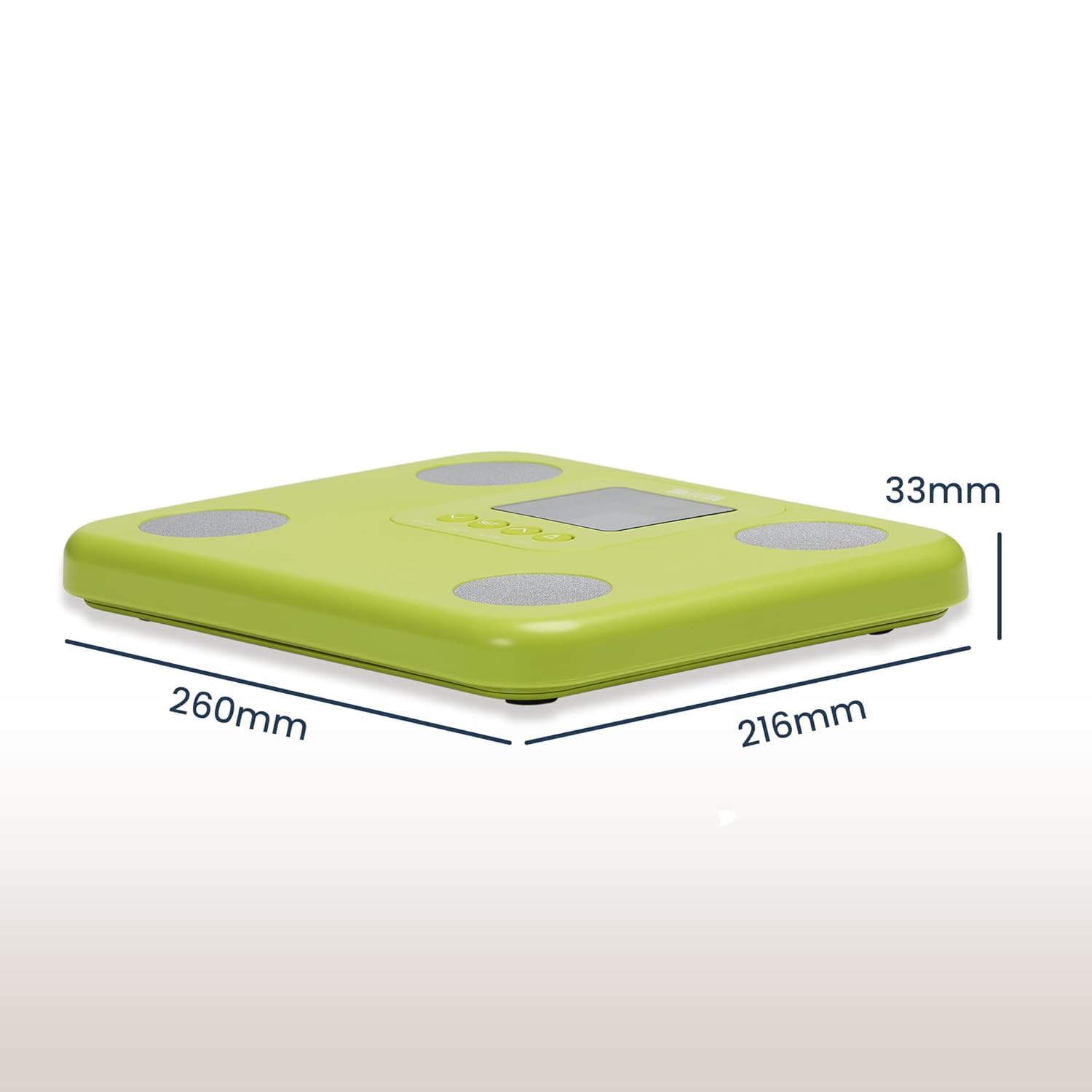 TANITA BC-730 Inteligentna waga do pomiaru masy ciała i tkanki tłuszczowej – cyfrowa waga łazienkowa, waga do pomiaru tkanki tłuszczowej z wyświetlaczem LCD, kompaktowa waga, zielona