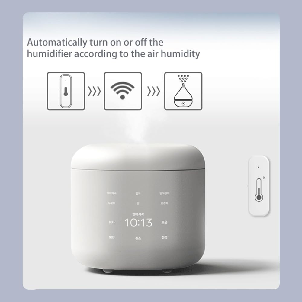 Wifi-Feuchtigkeits- Und Temperatursensor, Mobile App, Intelligente Steuerung, Intelligentes Erinnerungs-Sharing-Gerät, Intelligenter Temperatur- Und Luftfeuchtigkeitsmonitor Für Zu Hause