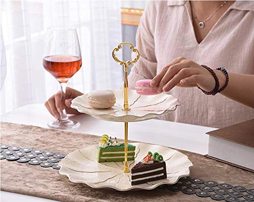ISuperb 5-Set Vintage Cupcake-Ständer Griffe – Goldene Kronen-Designs Für 3-stufige Display-Ständer