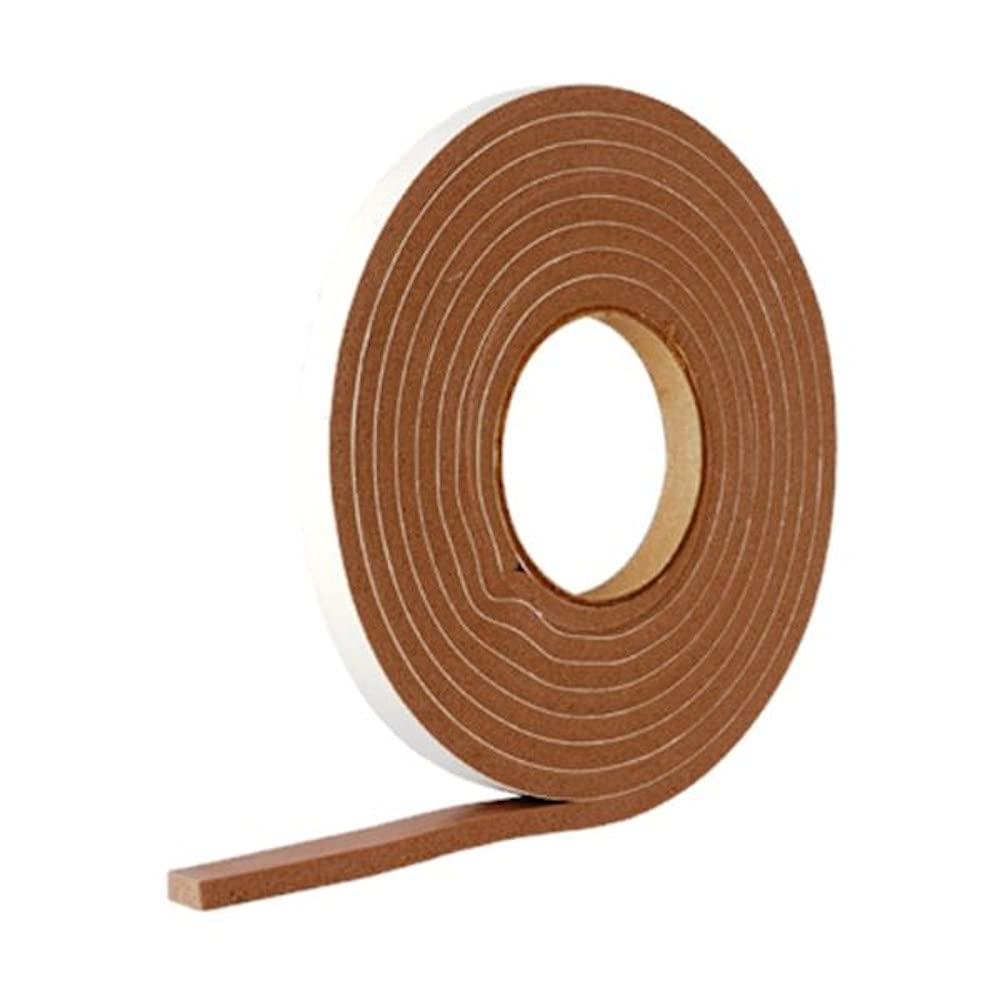 Merriway Brown Bh04520 Stormseal Door & Window Draught Excluder Weatherstrip, Self Adhesive High Density Rubber Foam, 5 Metres (16.1/2 Foot)