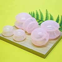 Vista 6 de Juego profesional de terapia de ventosas de silicona tazas de masaje de silicona tazas de masaje chino para reducción de celulitis, masaje