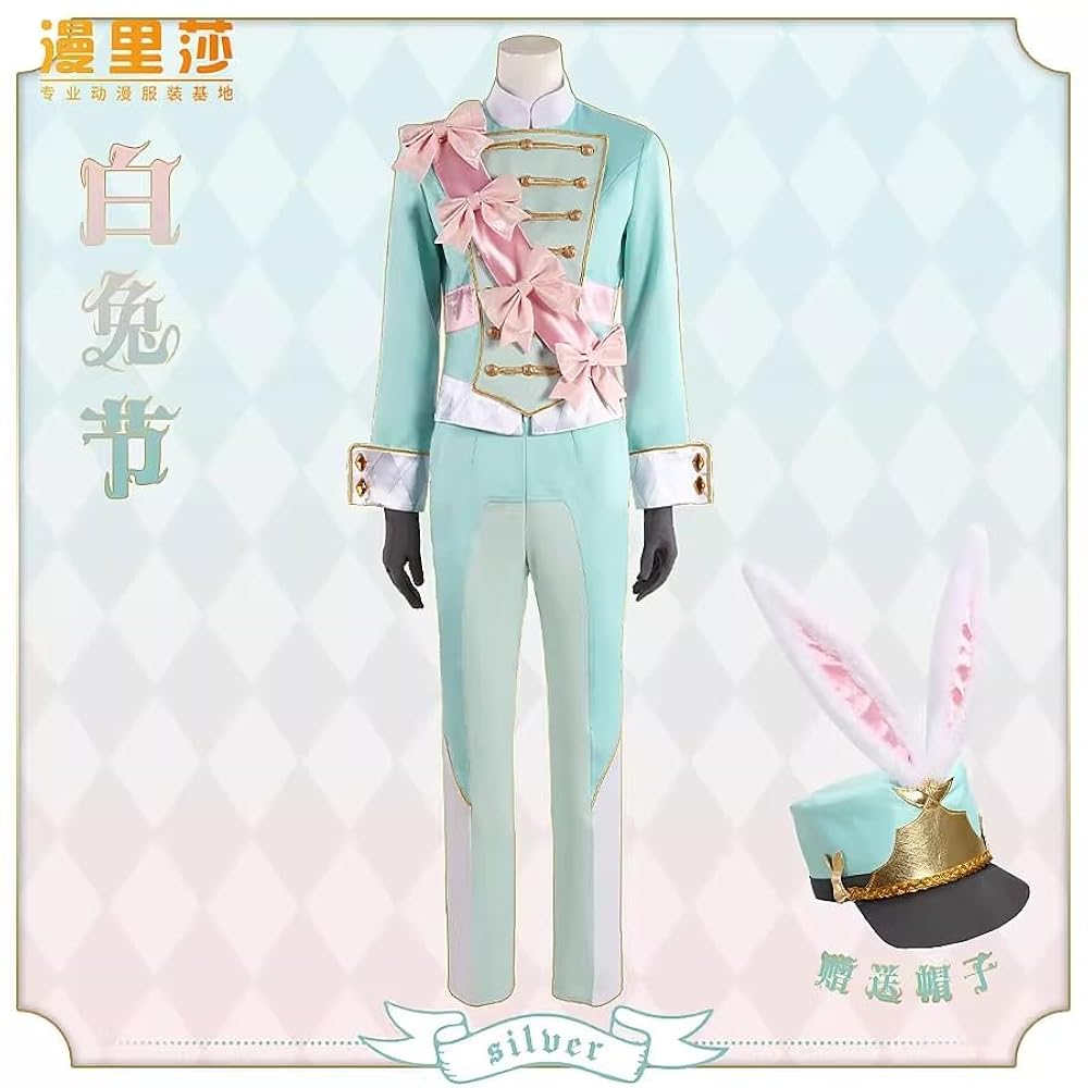 ツイステ シルバー ホワイトラビットフェス コスプレ 衣装 Amazon.co.jp: [BEANUT] ツイステ風 薔薇の王国のホワイト