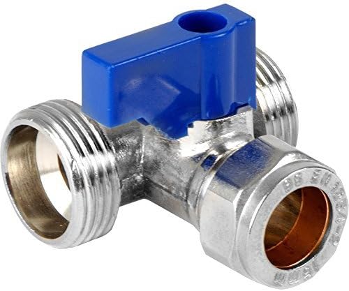 Dual Appliance Tee Valve 15mm x 3/4" x 3/4"