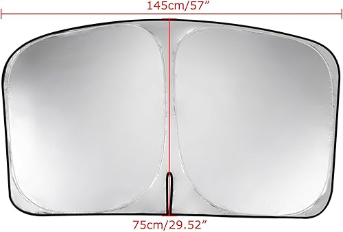 Miniatura 2 de PSLER Parasol personalizado para parabrisas de automóvil, protector plegable para parabrisas de automóvil, ajuste personalizado para RAV4 2013-2018,