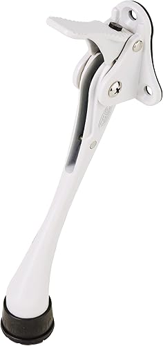 Miniatura 1 de CG PLUS Tope de puerta tope de puerta de metal semiautomático de un solo toque con punta de goma antideslizante para suelos de madera hormigón