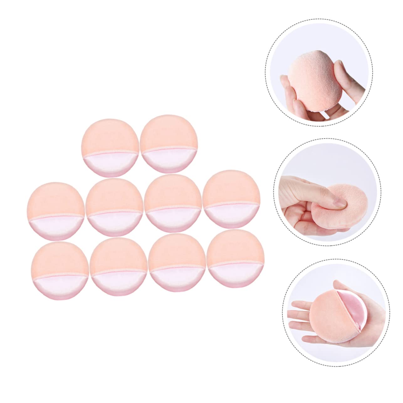 FRCOLOR 50pezzi Spugnette Per Applicatori Per e Blush Facili Morbidi e Confortevoli Per La