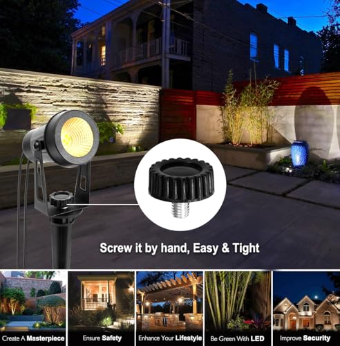 ECOWHO Garden Spot Lights 2 Pack with 3m Wiring Cable Without Adapter - Image 4