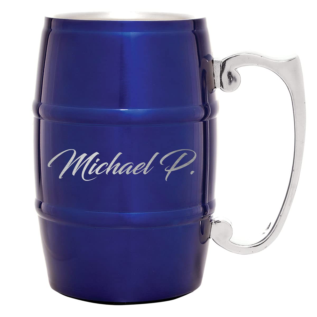 Sofia's Findings Personalized 17 oz Stainless Steel Barrel Mug