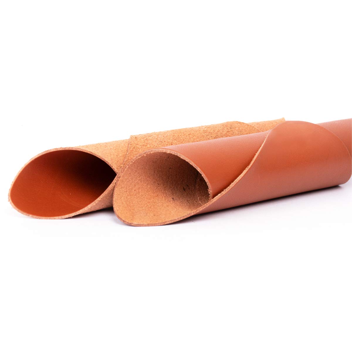 CRATLY™ 2 Pcs Multipurpose (Little Craft, Articles, Research) Pure Veg tanned leather Small Sheet Size : 6x6 (LXB) in Inches