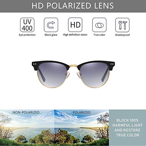 SKILEC Lunettes de Soleil Homme Femme Polarisées avec Cadre en Métal - Lunettes de Cyclisme pour Sport Conduite Running Golf Moto Vélo Protection 100% UV400 - Image 3