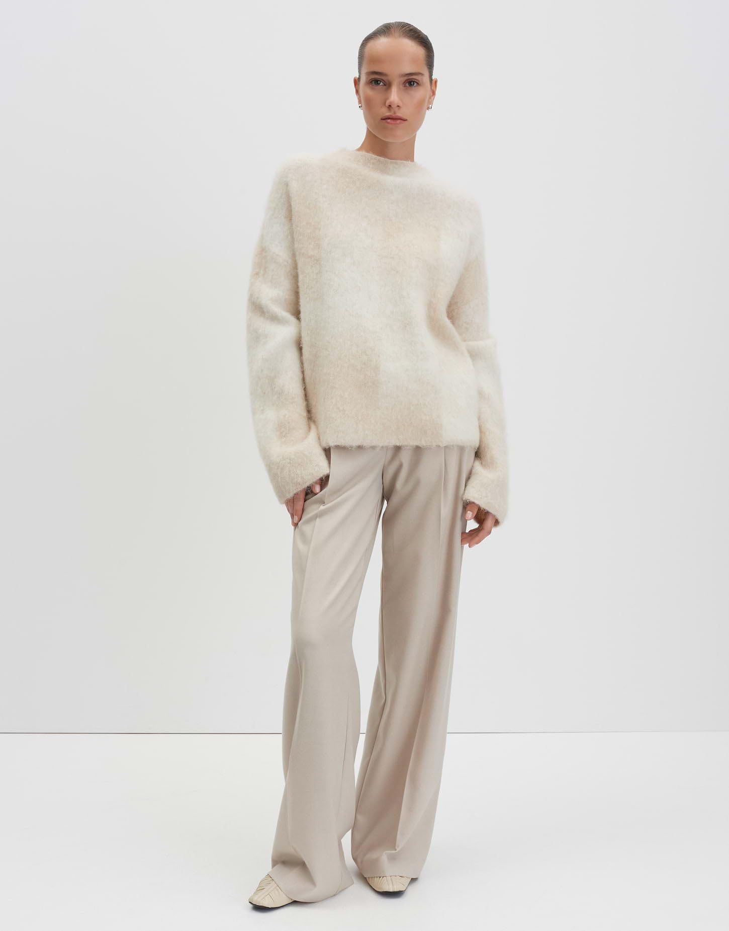 someday Damen Pullover | TEONIE Loose Strickpullover mit Jacquardmuster