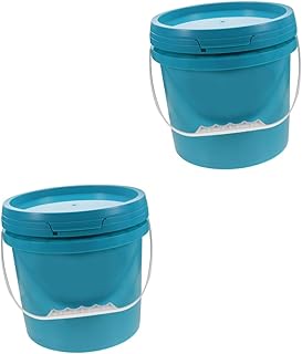 Uonlytech Balde De Tinta De Plástico 2 Peças Balde Científico Embalagem De Tinta Baldes De Acampamento Caixas De Armazenamento De Metal Recipientes De Plástico Balde Com Tampa Latas