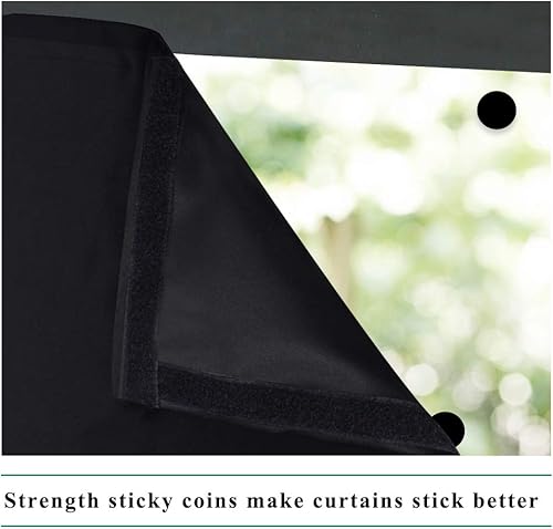 Miniatura 9 de StangH Persiana opaca portátil cortinas con aislamiento térmico para cocinaautomóvil ventosas temporales para proteger la privacidad de las