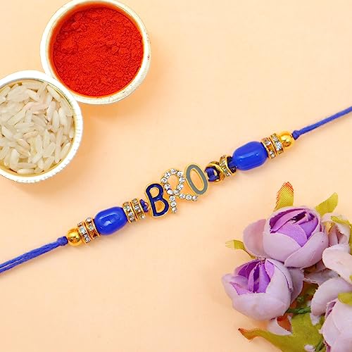 Image of JAIPUR ACE Rakhi Gift Combo for Brother Bhabhi and Kids with Raksha Bandhan Greeting Card and Roli Chandan, Lumba Rakhi Premium Unique Gifts hamper