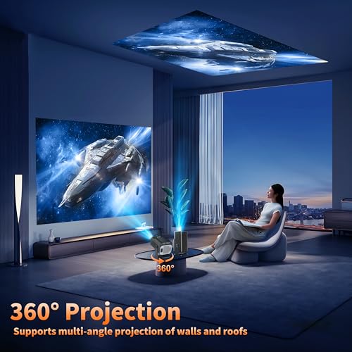 Nonete Projector 1080P Full HD, 4K Projector with 270° Rotation NT30 Projector の商品画像 8