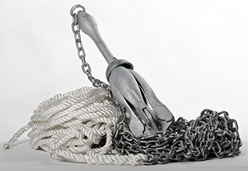 FP INOX Ensemble Kit de mouillage : 4kg Ancre grappin + Chaine + Bout + Manille