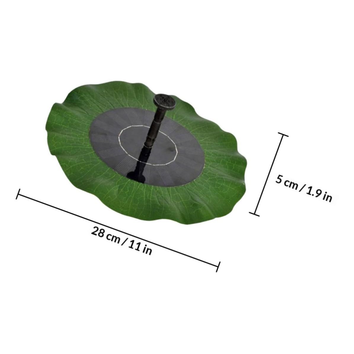 jojofuny Fuente Solar para Baño de Pájaros Bomba de Abs y Silicio Monocristalino para Estanques y Piscinas Exteriores de Jardín