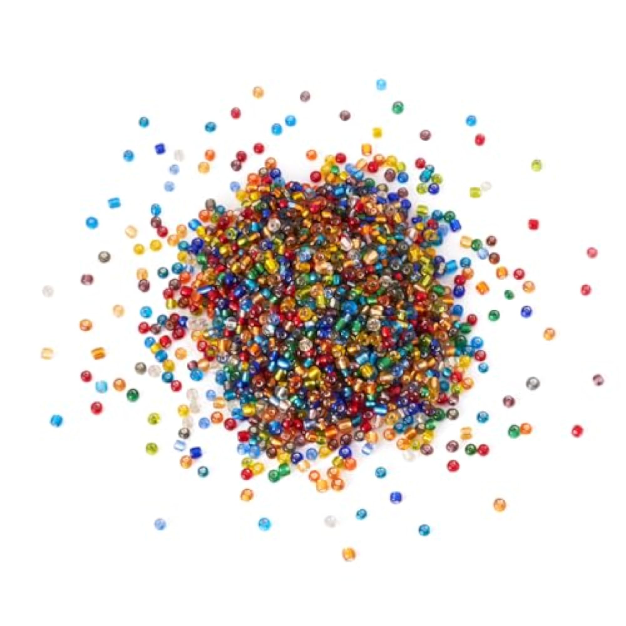4500Pcs 4mm Glass Seed Beads, Mixed Colors