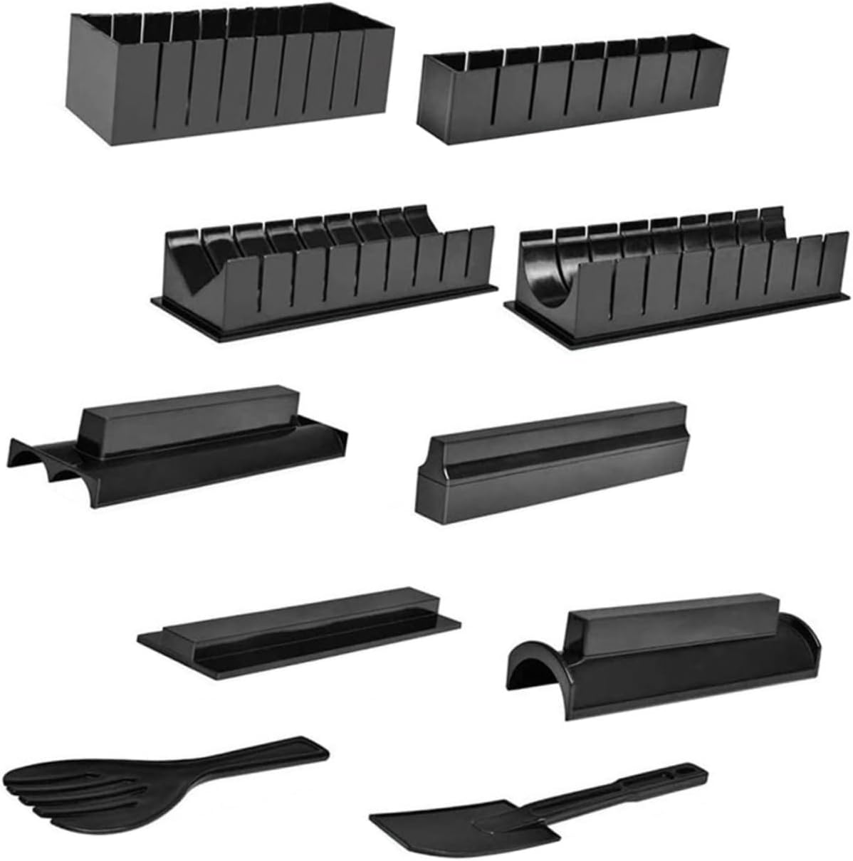 10pcs Sushi Diy Makers Multi-function Sushi Molds Onigiri Press Molds Press Makers for Ball Making