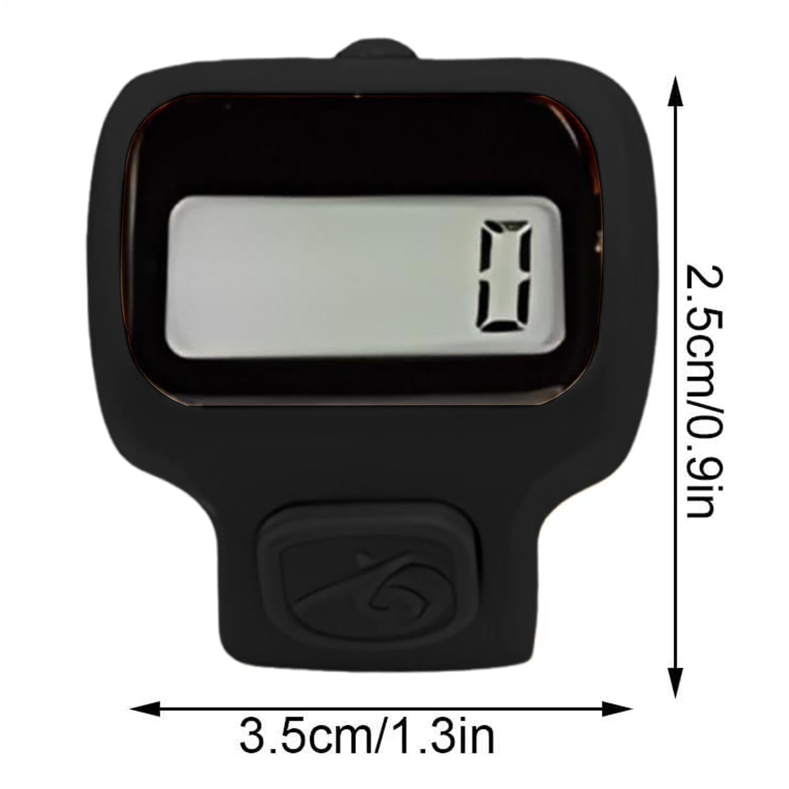 Electronic Finger Counter - Portable Digital Tally Clicker for Accurate Counting, Compact Handheld Ergonomic Design, Touch Button + Adjustable Finger Ring Strap, Durable ABS Lightweight Build - fo