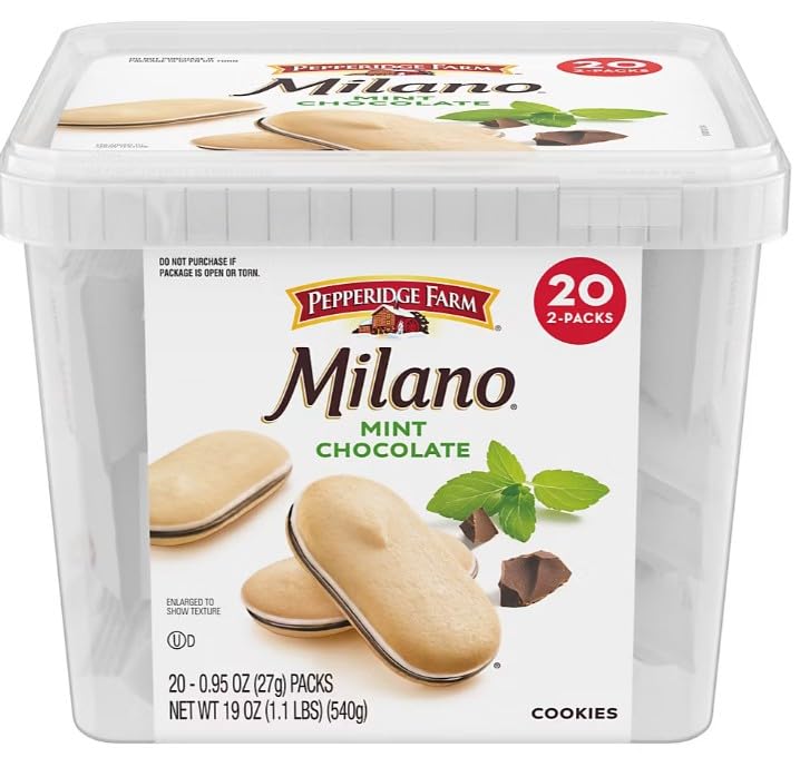 Pepperidge Farm Milano Mint Chocolate Cookies - 20 Pack