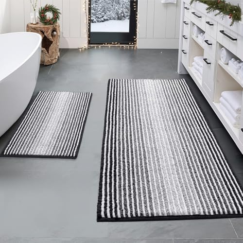 BSICPRO Bathroom Rugs and Mats Sets, 2 Piece Thick...