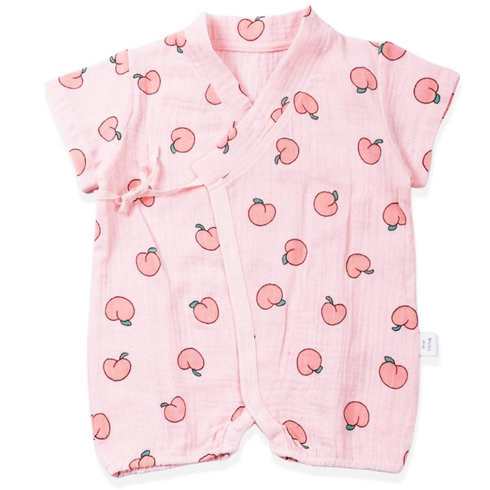 HahaNice Japanese Kimono Baby Thobe Cotton Infant Linen Romper 0-24 Months — view 10