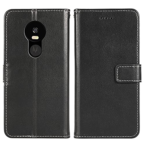 Fdcwtsh Compatible With Moto Z4/Moto Z 4 Play/Motoz4 Force Wallet Case Wrist Strap Lanyard Flip Cover Card Holder Cell Phone Cases For Motorola 4Z Motoz4Cases Motoz4Play Xt1980-4 2019 Black #TOP6
