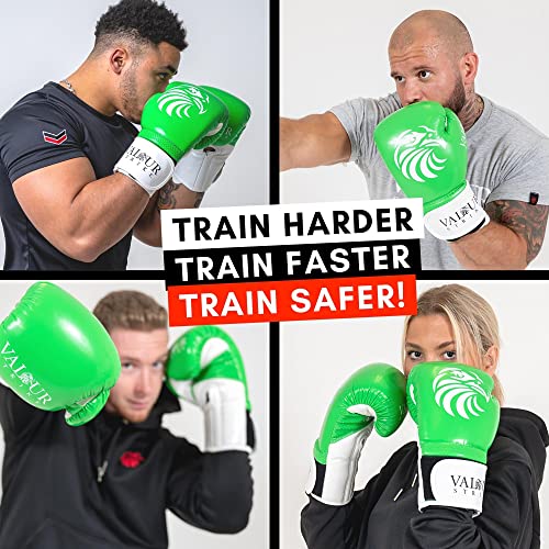 Guantes de boxeo para kickboxing y sparring con ajuste ergonómico Valour Strike 6