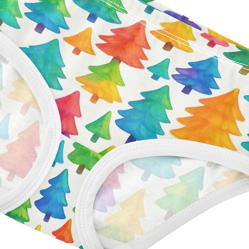 Joisal Cotton Toddler Girls Underwear Colorful Cute Trees Panties Little Girl Animals Briefs Kids Undies 2t4
