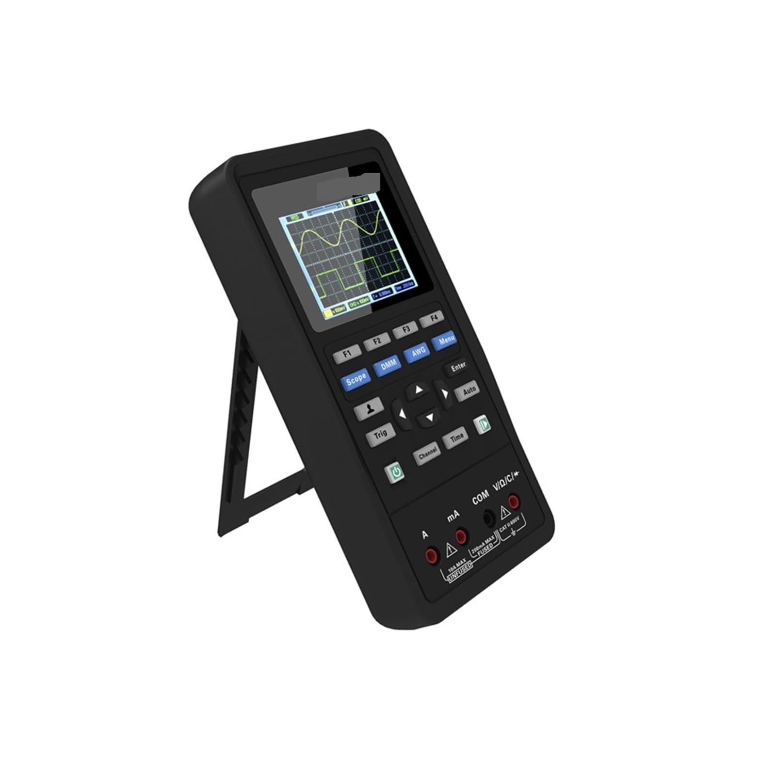 Oscyloskop, Oscyloskop cyfrowy 3w1 + Generator przebiegów + multimetr przenośny USB 2 kanały 40mhz 70mhz wyświetlacz LCD miernik testowy narzędzia(2d42)