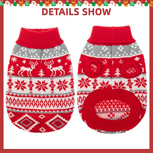 BINGPET - Maglione classico con fiocco di neve per...